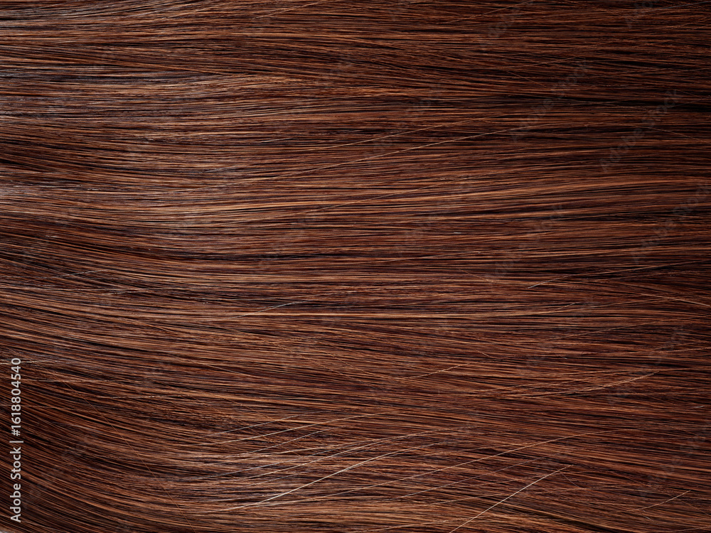 Naklejka premium straight brown hair