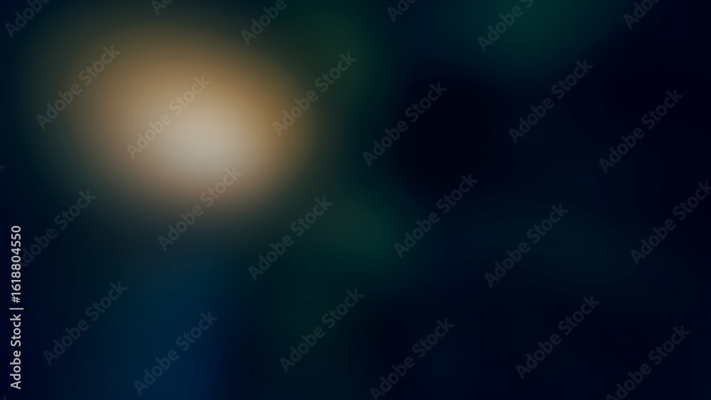 Obraz premium Abstract soft blurred dark background with subtle golden light and deep blue tones creating a moody atmospheric effect