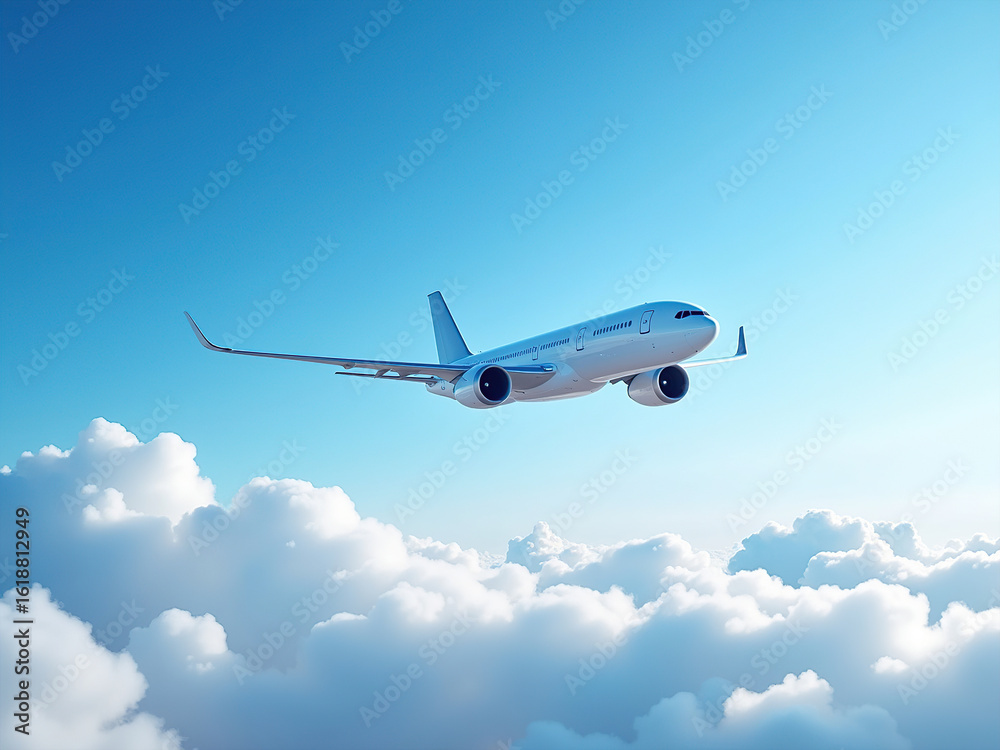 Fototapeta premium airplane in the sky