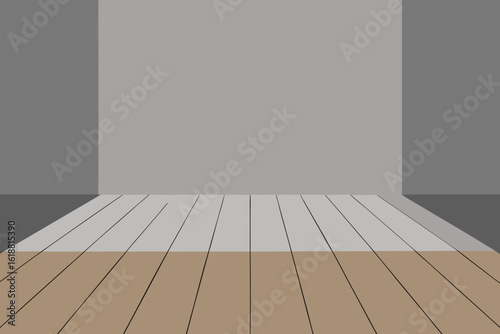 empty room with wooden floor