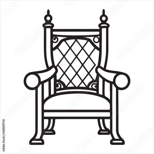 Medieval King’s Chair: Enduring Feudal Authority, Ancient Reign