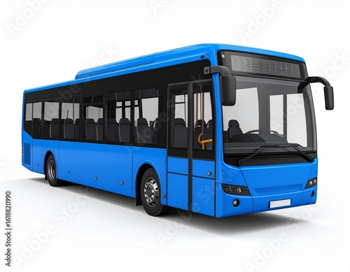 Modern Blue City Bus – Public Transportation & Urban Mobility Solution