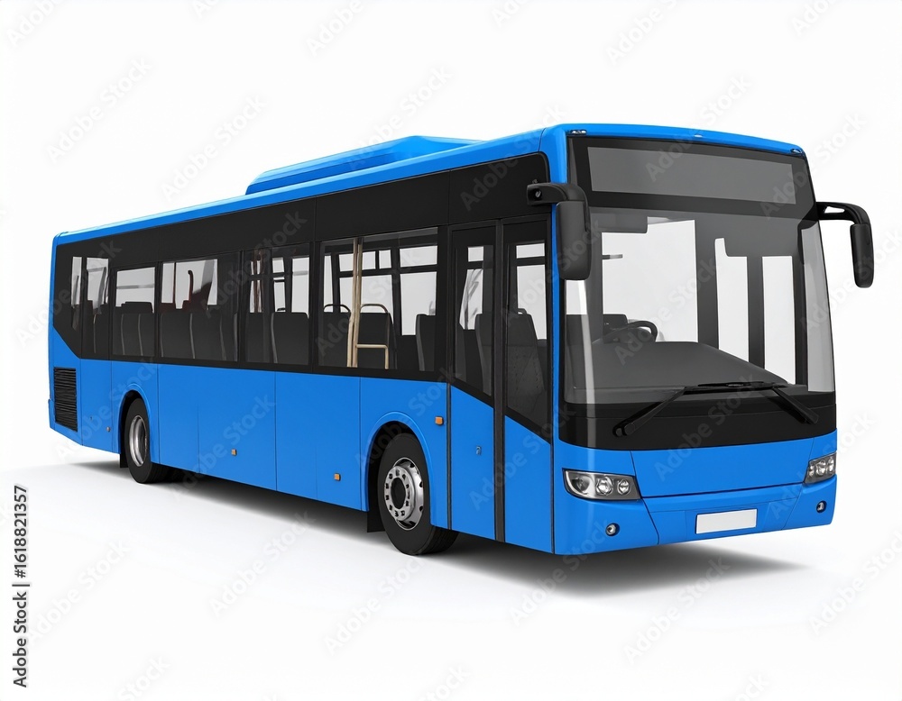 Modern Blue City Bus – Public Transportation & Urban Mobility Solution Modern Blue City Bus – Public Transportation & Urban Mobility Solution