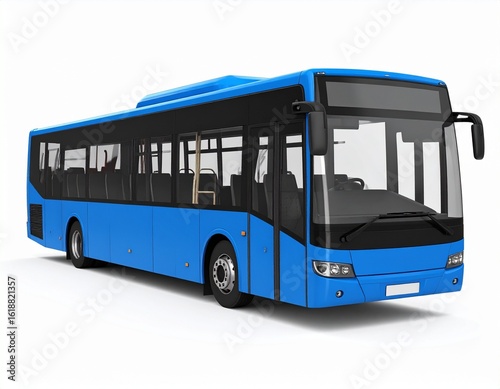 Modern Blue City Bus – Public Transportation & Urban Mobility Solution