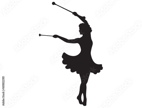 BATON TWIRLING SILHOUETTE 