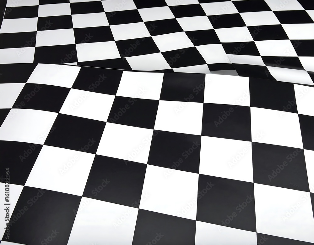 Fototapeta premium Checkered flag waving (4)