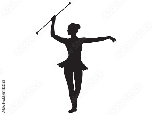 BATON TWIRLING SILHOUETTE 