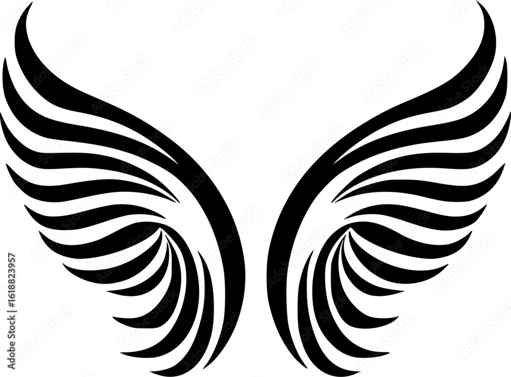Obraz premium Angel Wings - High Quality Vector Logo - Vector illustration ideal for T-shirt graphic