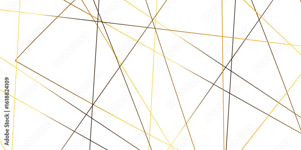 Obraz premium Luxury modern technology concept diagonal line .Abstract transparent background with golden and orange lines .golden geometric random chaotic creative lines 