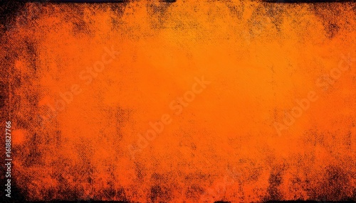 grunge orange halloween background with black jack o lantern pumpkins and bats for spooky party flyer or seasonal banner design

