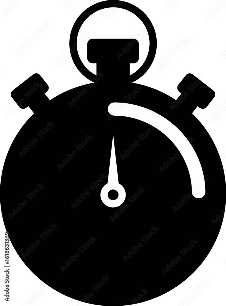 Obraz premium Stopwatch icon time measurement speed countdown