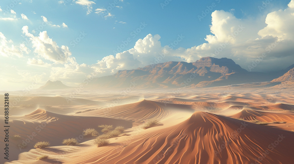 Naklejka premium Beautiful desert landscape