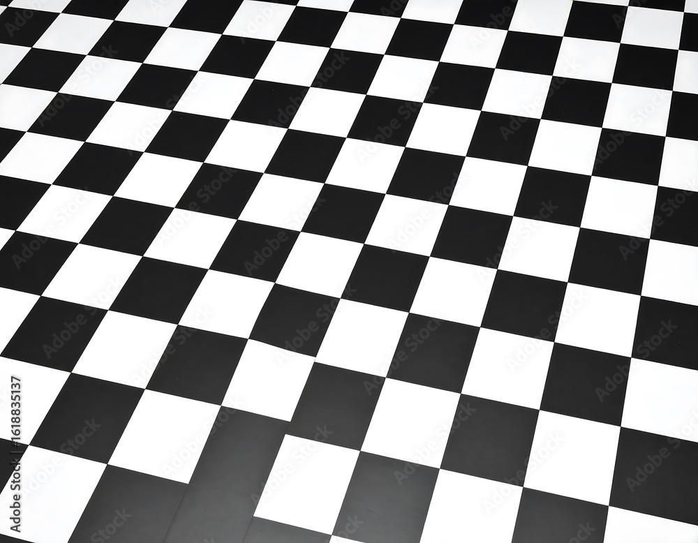 Obraz premium Checkered floor pattern
