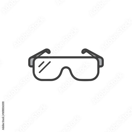 Safety goggles, a symbol of protection and focus.