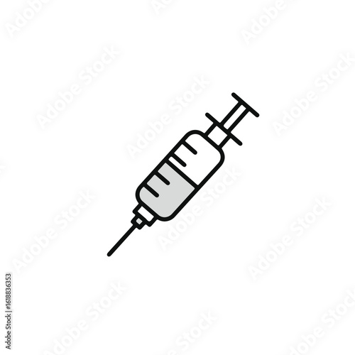 Medical syringe for treatment.