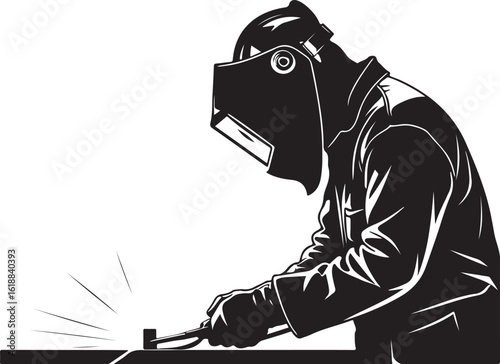 Welder silhouette