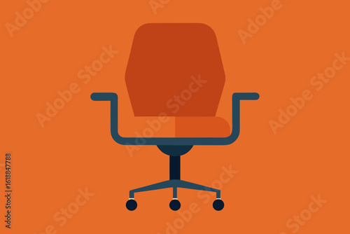 Close Up of Sleek Ergonomic Office Chair Modern Furniture Design