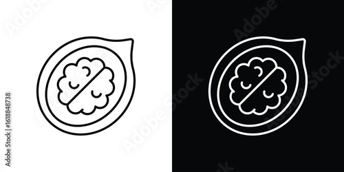 Walnut icon set,vector and illustration