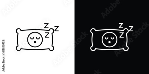 Sleeping icon set,vector and illustration