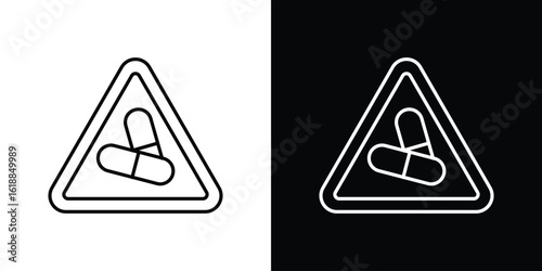 Side effects signs set,vector and illustration