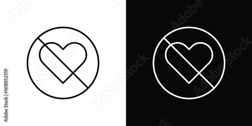 No love signs set,vector and illustration