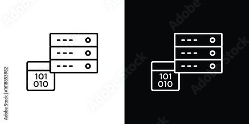 Master data icon set,vector and illustration