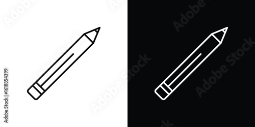 Lip pencil icon set,vector and illustration