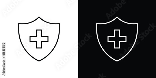 Immune guard icon set,vector and illustration