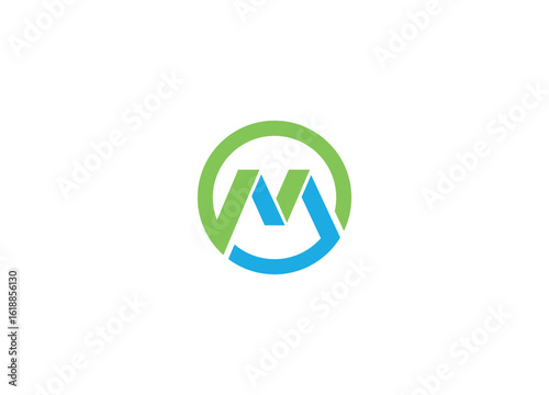 Lette M logo design vector icon template