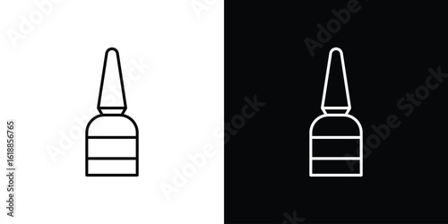 Eyeliner bottle icon set,vector and illustration