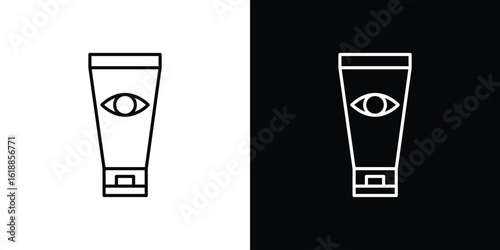 Eye cream icon set,vector and illustration