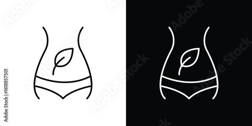 Detox icon set,vector and illustration