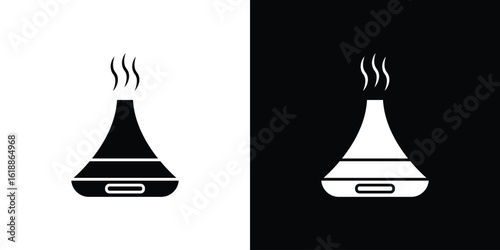 Diffuser icon silhouette set. vector pictograms for ui