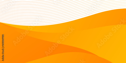 orange and white business wave banner background. illustration eps 10.
