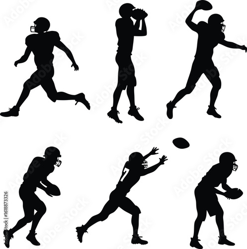 Sports man silhouette bundle set bundle vector design with white Background