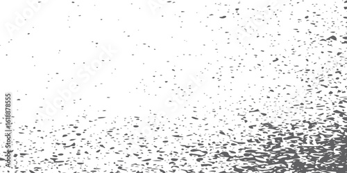 High Contrast Grunge Brush Texture with Ink Smudges and Dry Paint Strokes in Black and White for Rock Poster Backgrounds