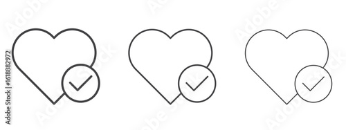 Good health icon - editable stroke vector illustration