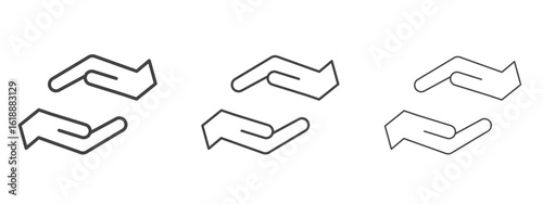 Forgiveness icon - editable stroke vector illustration