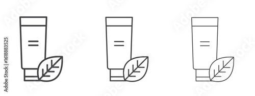 Face wash icon - editable stroke vector illustration