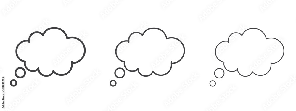Dream cloud icon - editable stroke vector illustration Dream cloud icon - editable stroke vector illustration