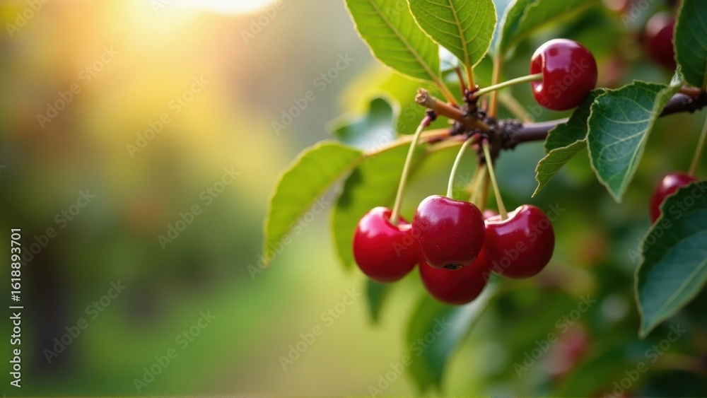 Obraz premium Cherries on Branch