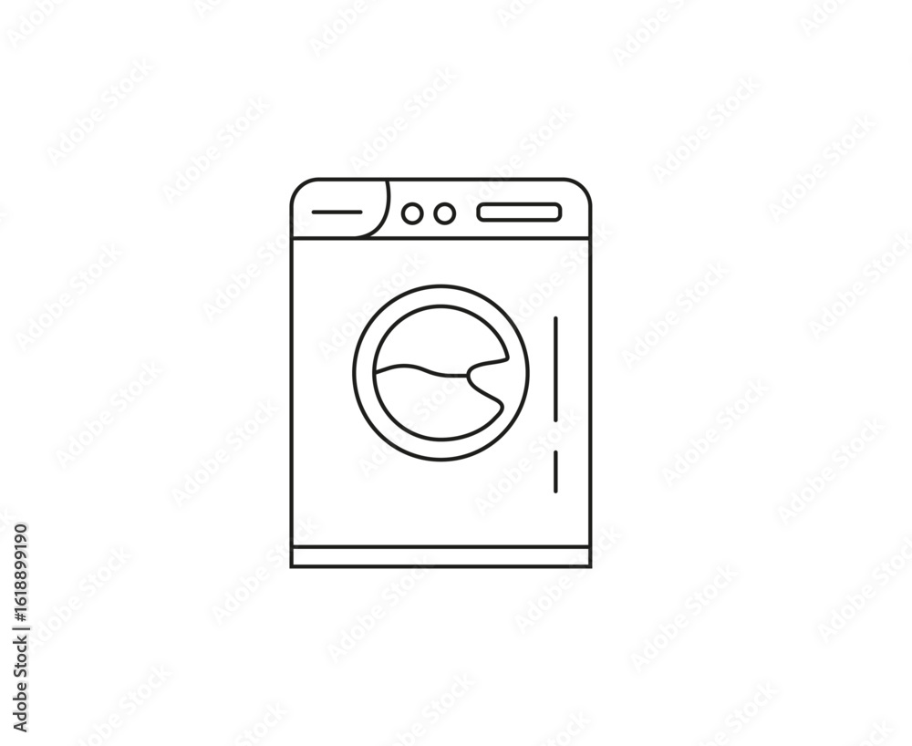 Washing machine icon. Vector illustration Washing machine icon. Vector illustration