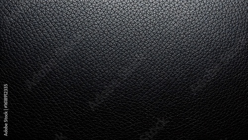 Wallpaper Mural Close-up of black leather texture, highlighting luxurious material details with soft overhead lighting. Torontodigital.ca