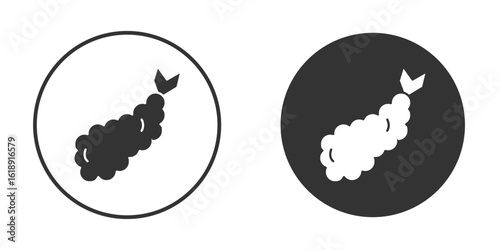 Tempura icon, flat vector simple element illustration from editable concept