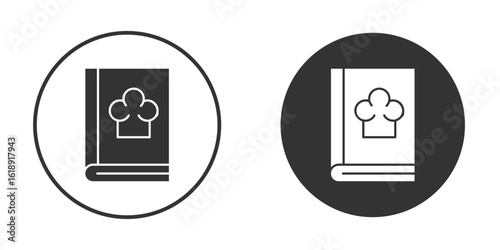 Recipe book icon, flat vector simple element illustration from editable concept