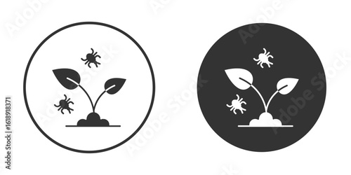 Pest plant icon, flat vector simple element illustration from editable concept