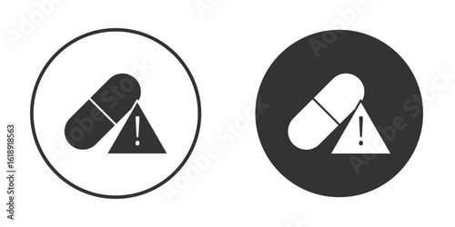 Overdose icon, flat vector simple element illustration from editable concept