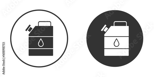 Oil can icon, flat vector simple element illustration from editable concept