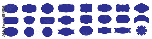 Colored Vector Set of Vintage and Retro-Style Badge Frames, Editable Formats: AI, EPS, JPG, PNG, Ideal for Both Digital and Print Use
