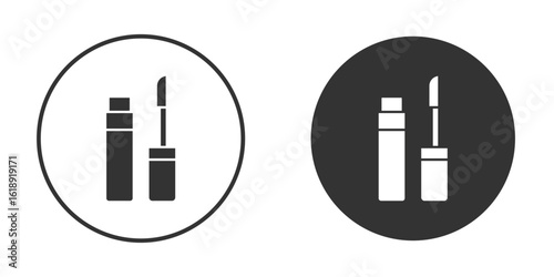 Lip gloss icon, flat vector simple element illustration from editable concept